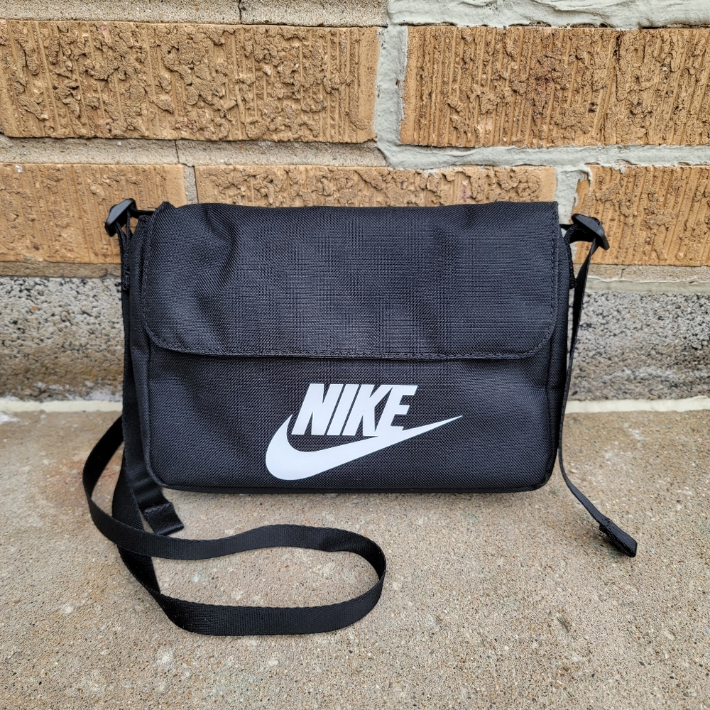 Nike Black Logo Revel Polyester Crossbody